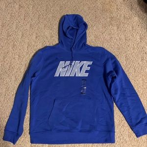 Blue and Grey Nike Hoodie
